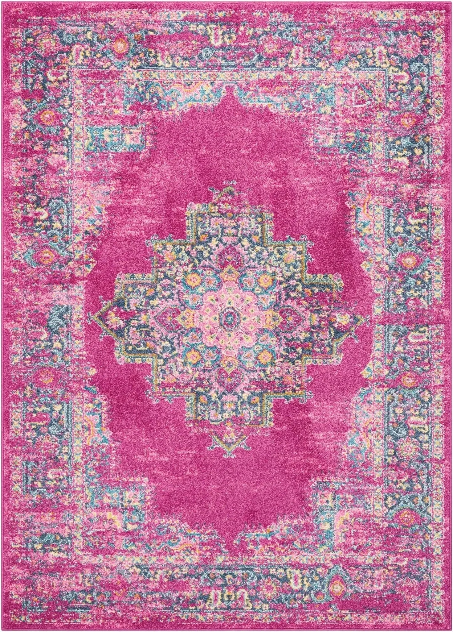 Passion Psn03 Fuchsia Rug