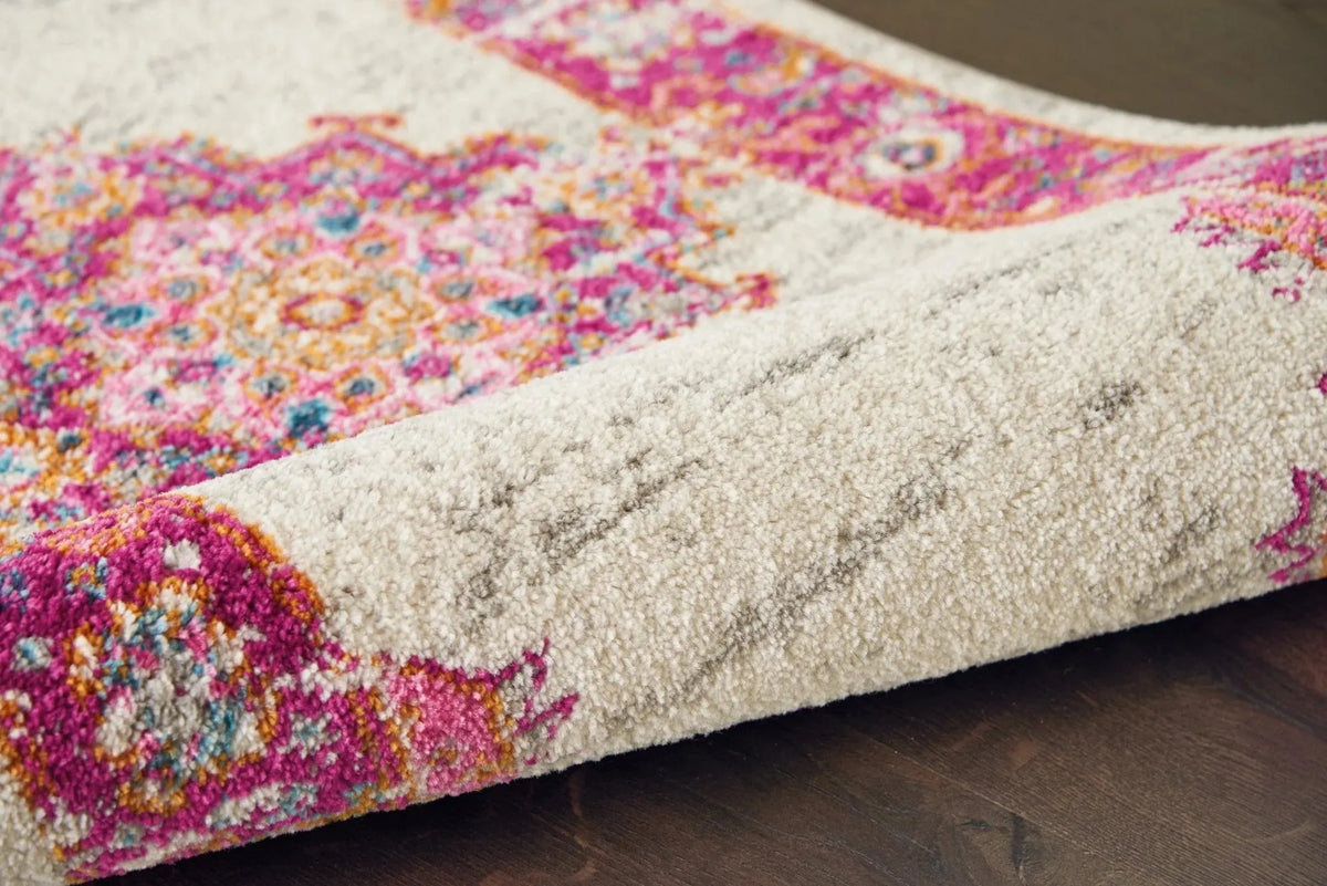 Passion Psn03 Ivory Fuchsia Rug