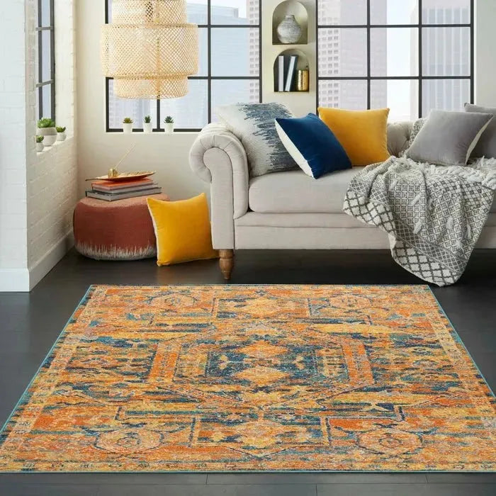 Passion PSN07 Teal/Sun Rug