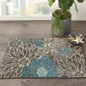 Passion PSN17 Charcoal/Blue Rug