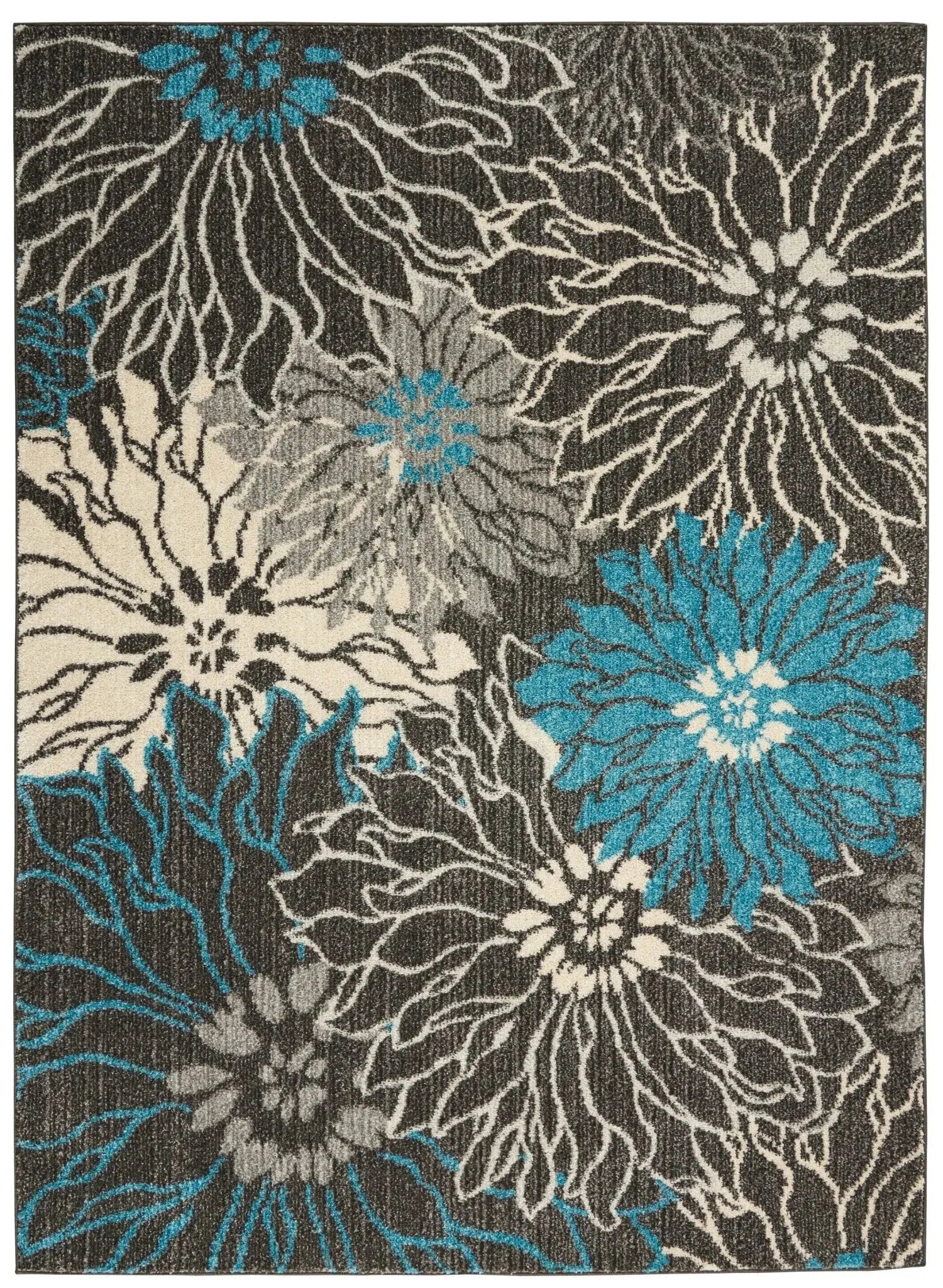 Passion PSN17 Charcoal/Blue Rug