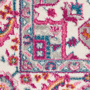 Passion Psn20 Light Grey Pink Rug