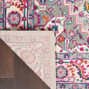 Passion Psn20 Light Grey Pink Rug