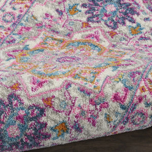 Passion Psn20 Light Grey Pink Rug