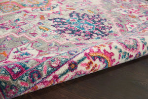 Passion Psn20 Light Grey Pink Rug