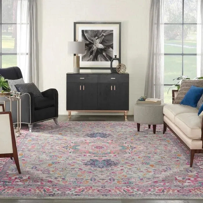 Passion PSN20 Light Grey Pink Rug