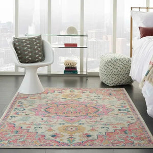 Passion PSN25 Ivory/Pink Rug