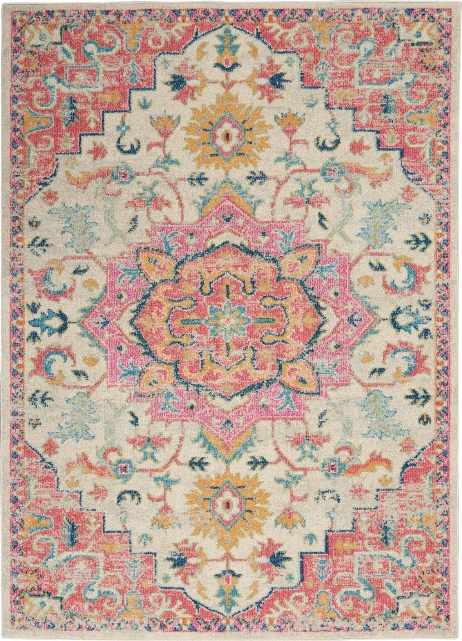 Passion PSN25 Ivory/Pink Rug
