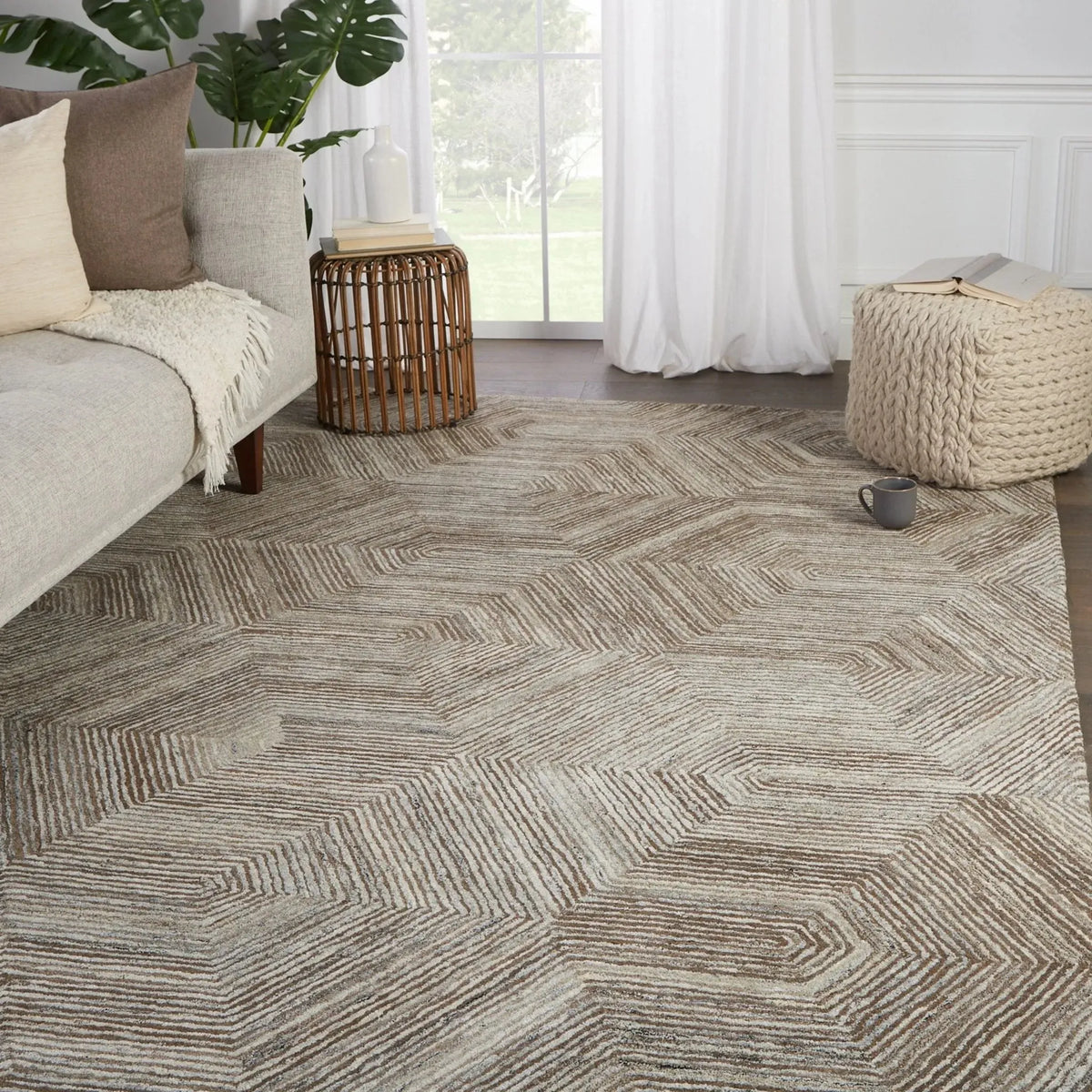 Pathways By Verde Home Pvh05 Rome Brown/Light Gray Rug