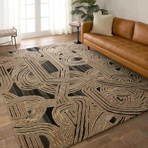 Pathways PVH13 Black/Grey Rug