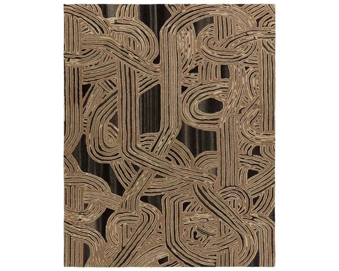Pathways PVH13 Black/Grey Rug