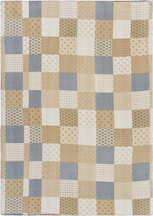 Peach Cream Kantha LR80154 Throw Blanket
