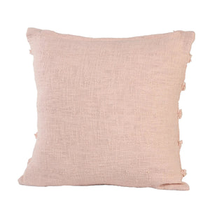 Pearl Blush Overtufted Solid LR07515 Throw Pillow