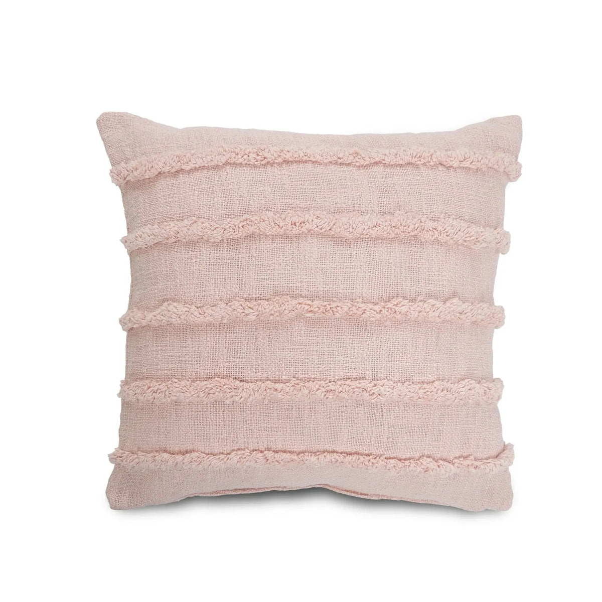 Pearl Blush Overtufted Solid LR07515 Throw Pillow