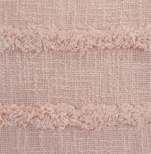 Pearl Blush Overtufted Solid LR07515 Throw Pillow