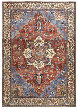 Percy 39Ahf Rust/Blue Rug