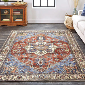 Percy 39Ahf Rust/Blue Rug