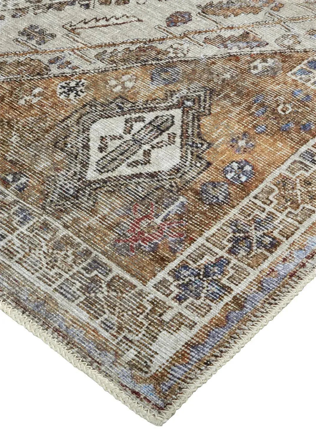 Percy 39Anf Rust/Blue Rug