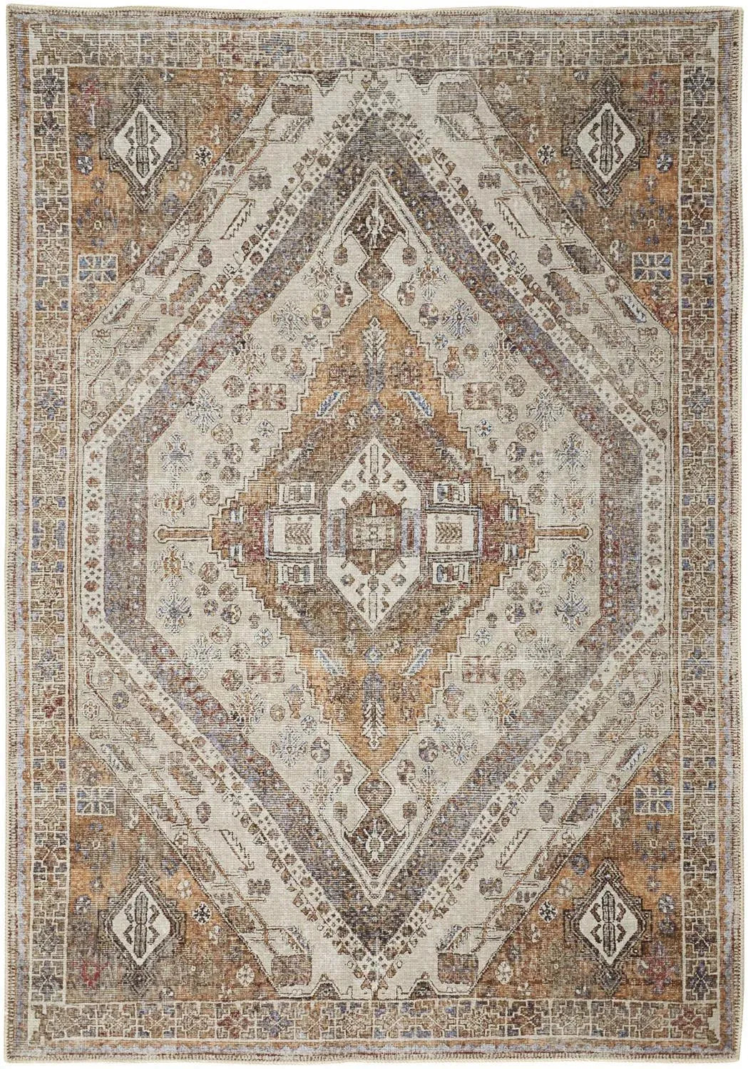 Percy 39Anf Rust/Blue Rug