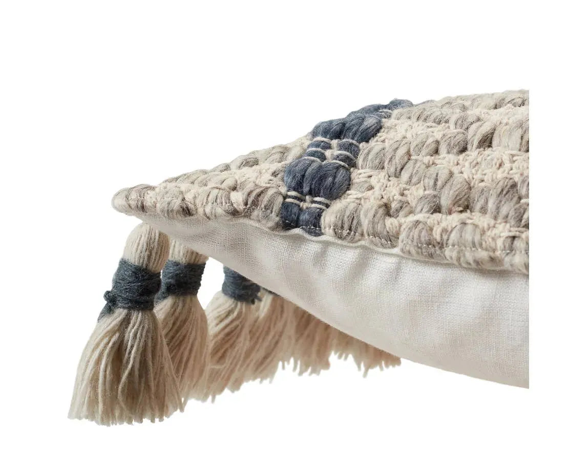 Perlah PER02 Light Grey/Navy Pillow