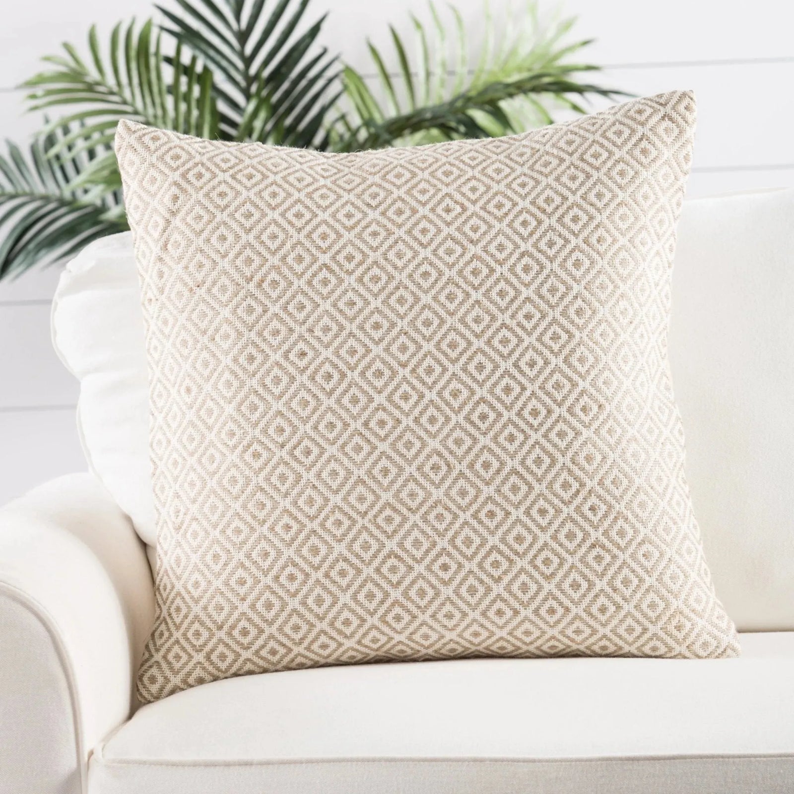 Peykan Pey06 Estes White/Beige Pillow