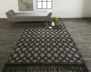 Phoenix 0808F Black/Ivory Rug