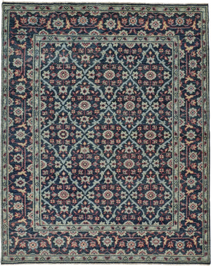 Piraj 6463F Teal/Red Rug
