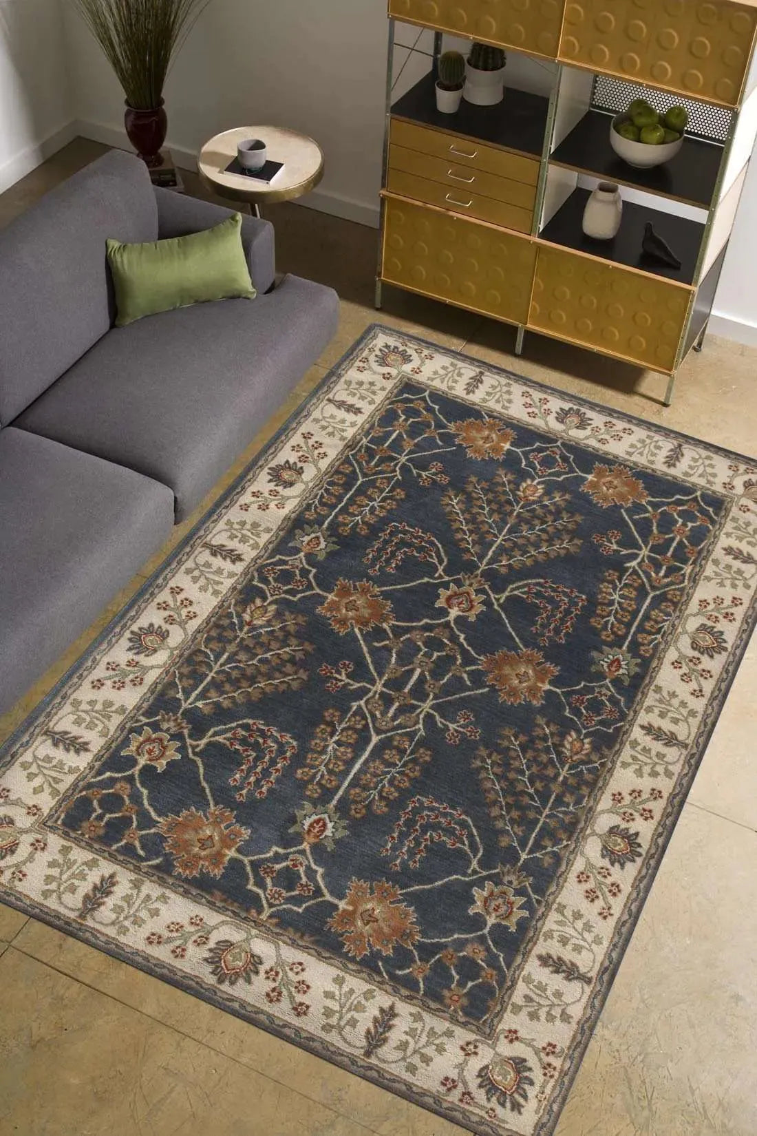 Poeme PM82 Chambery Indigo / Dark Ivory Rug
