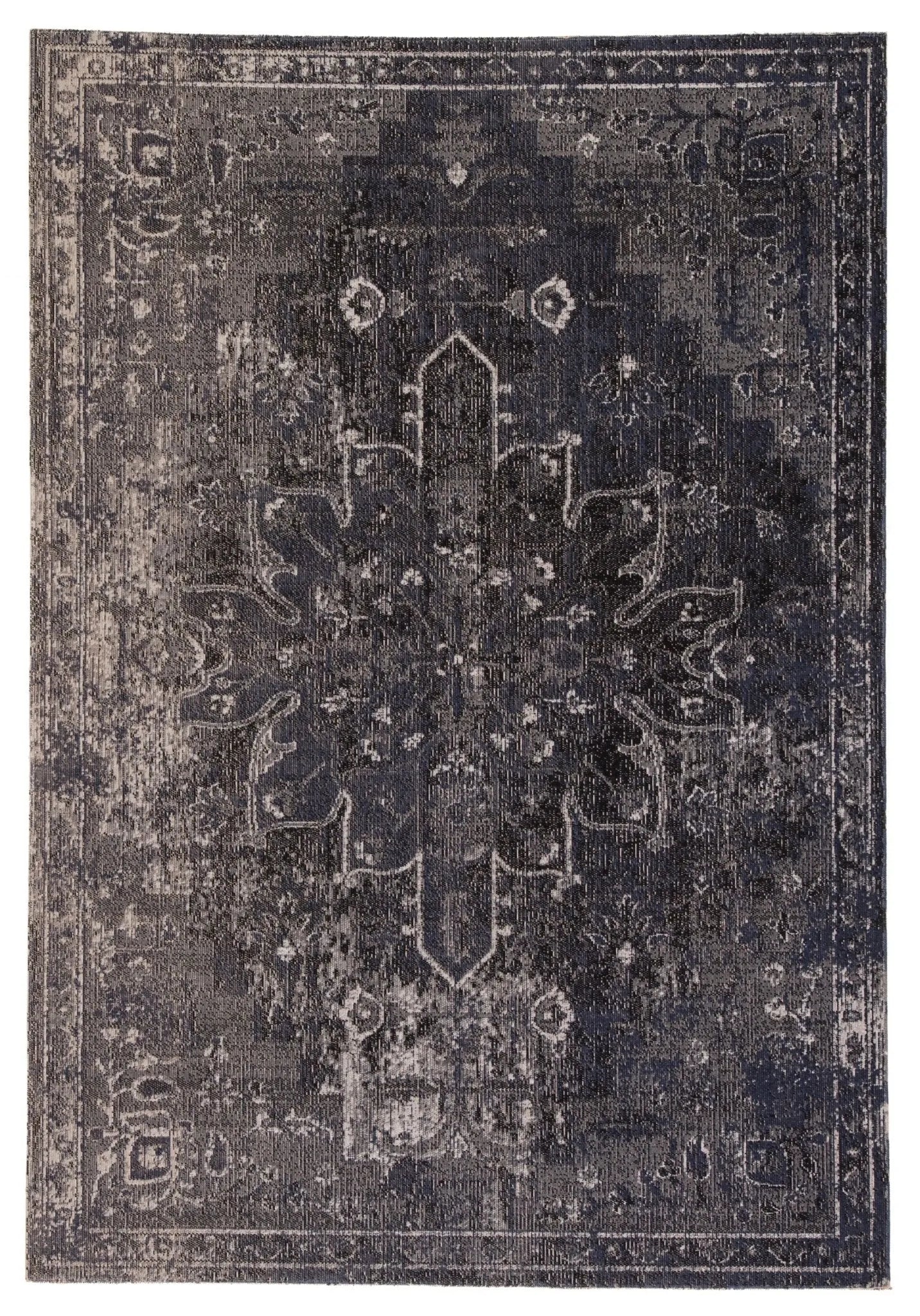 Polaris Pol09 Isolde Blue/Black Rug