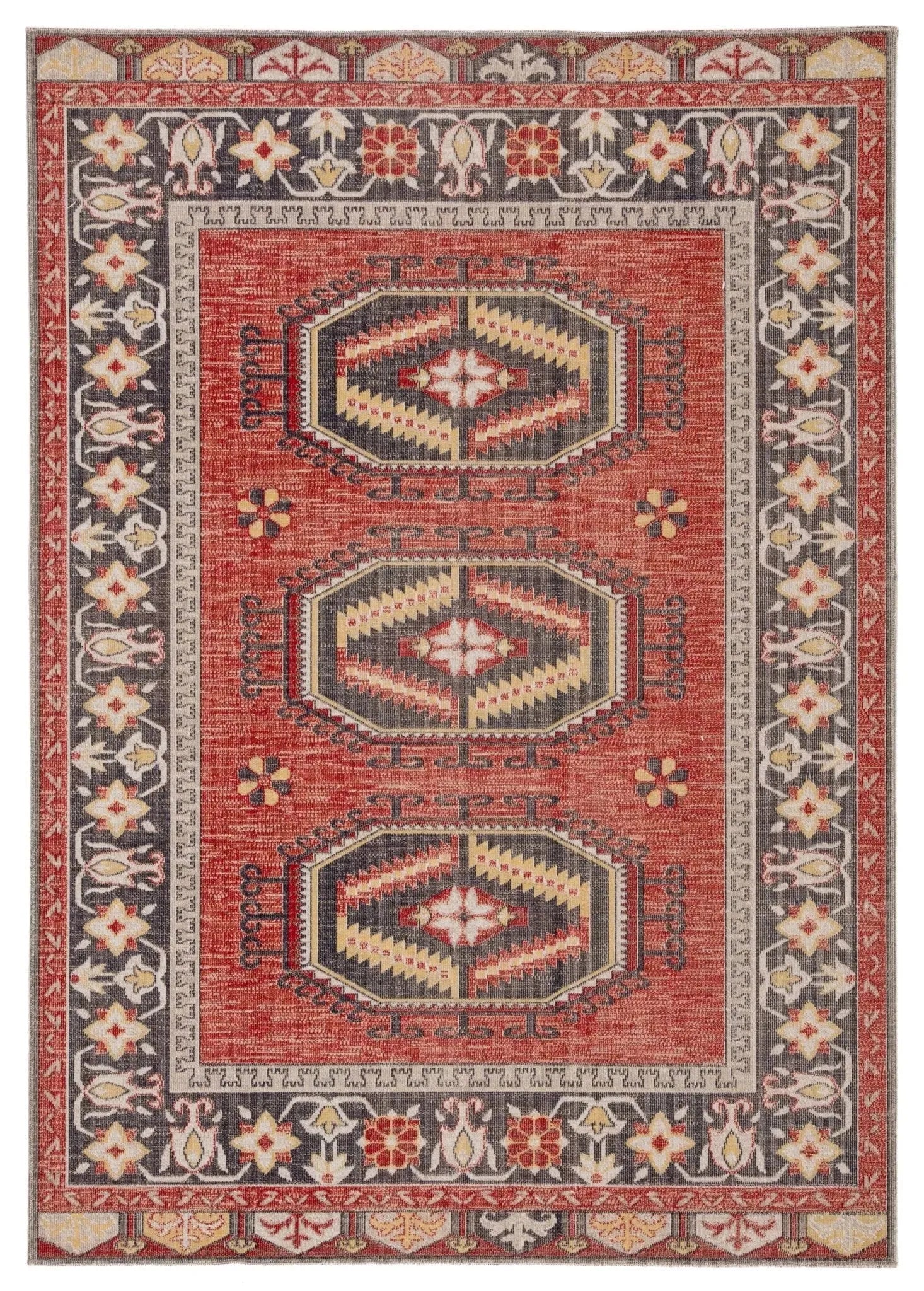 Polaris Pol12 Miner Red/Yellow Rug