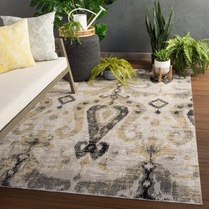 Polaris POL14 Zenith Gray/Yellow Rug