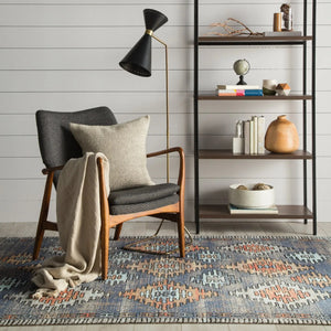Polaris Pol18 Dez Blue/Orange Rug