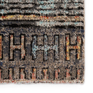 Polaris Pol18 Dez Blue/Orange Rug