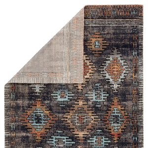 Polaris Pol18 Dez Blue/Orange Rug