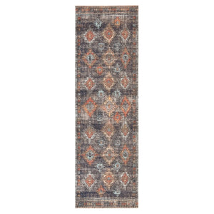 Polaris Pol18 Dez Blue/Orange Rug
