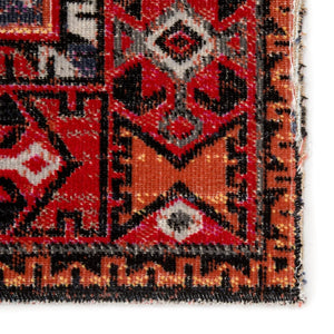 Polaris Pol19 Paloma Red/Black Rug