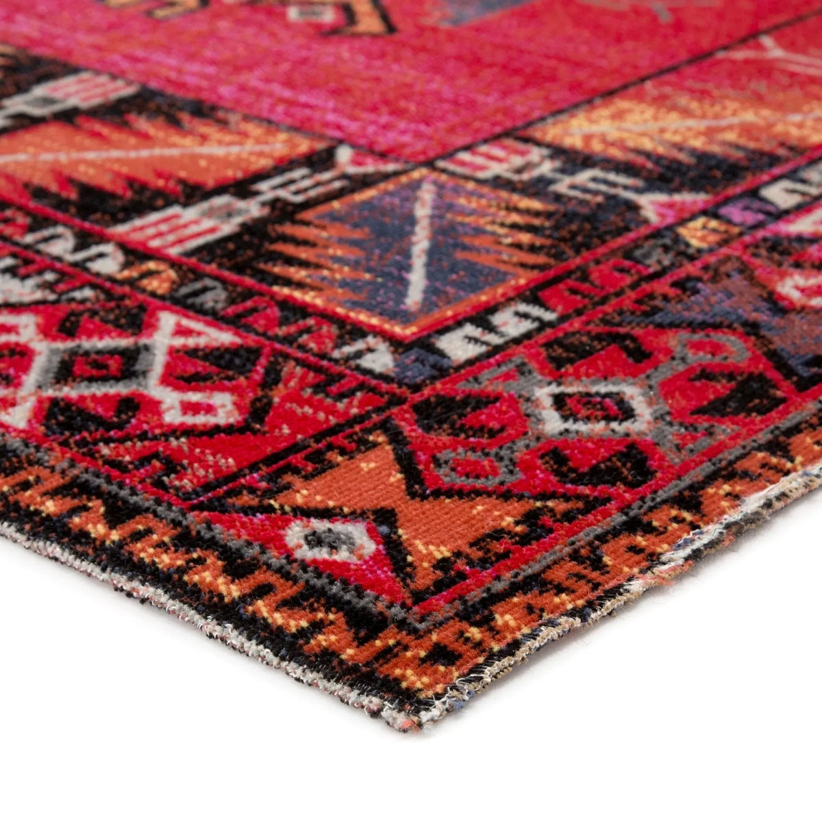 Polaris Pol19 Paloma Red/Black Rug