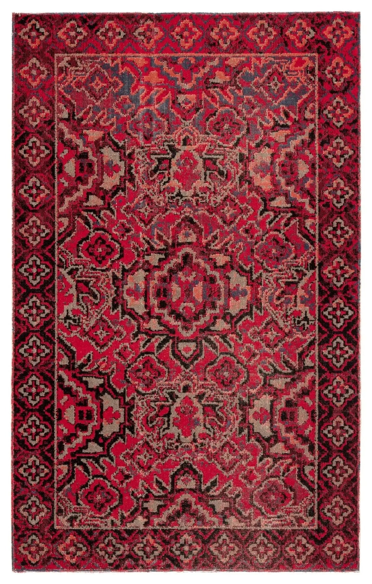 Polaris Pol21 Chaya Red/Black Rug