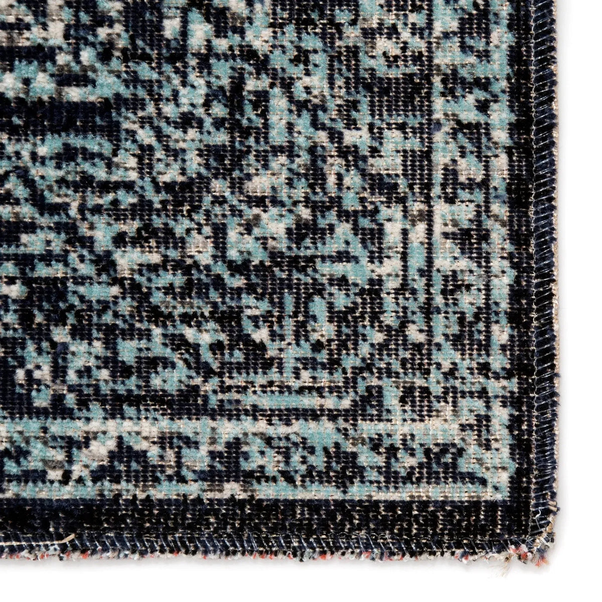 Polaris POL23 Fayer Blue/Black Rug