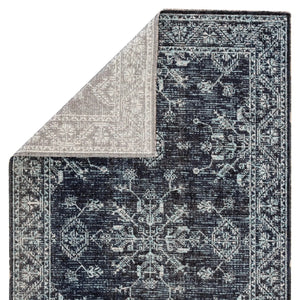 Polaris POL23 Fayer Blue/Black Rug