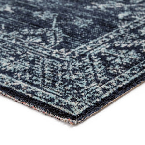 Polaris POL23 Fayer Blue/Black Rug