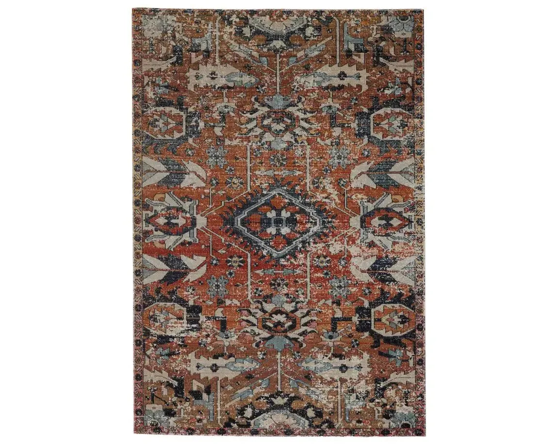 Polaris POL27 Orange/Blue Rug