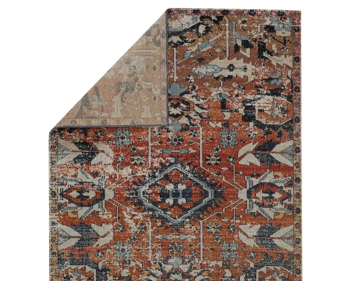 Polaris POL27 Orange/Blue Rug