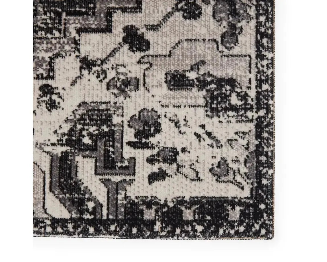 Polaris POL29 Deep Black/Tonal Grey Rug