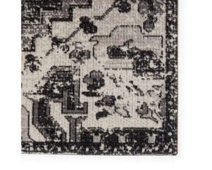 Polaris POL29 Deep Black/Tonal Grey Rug