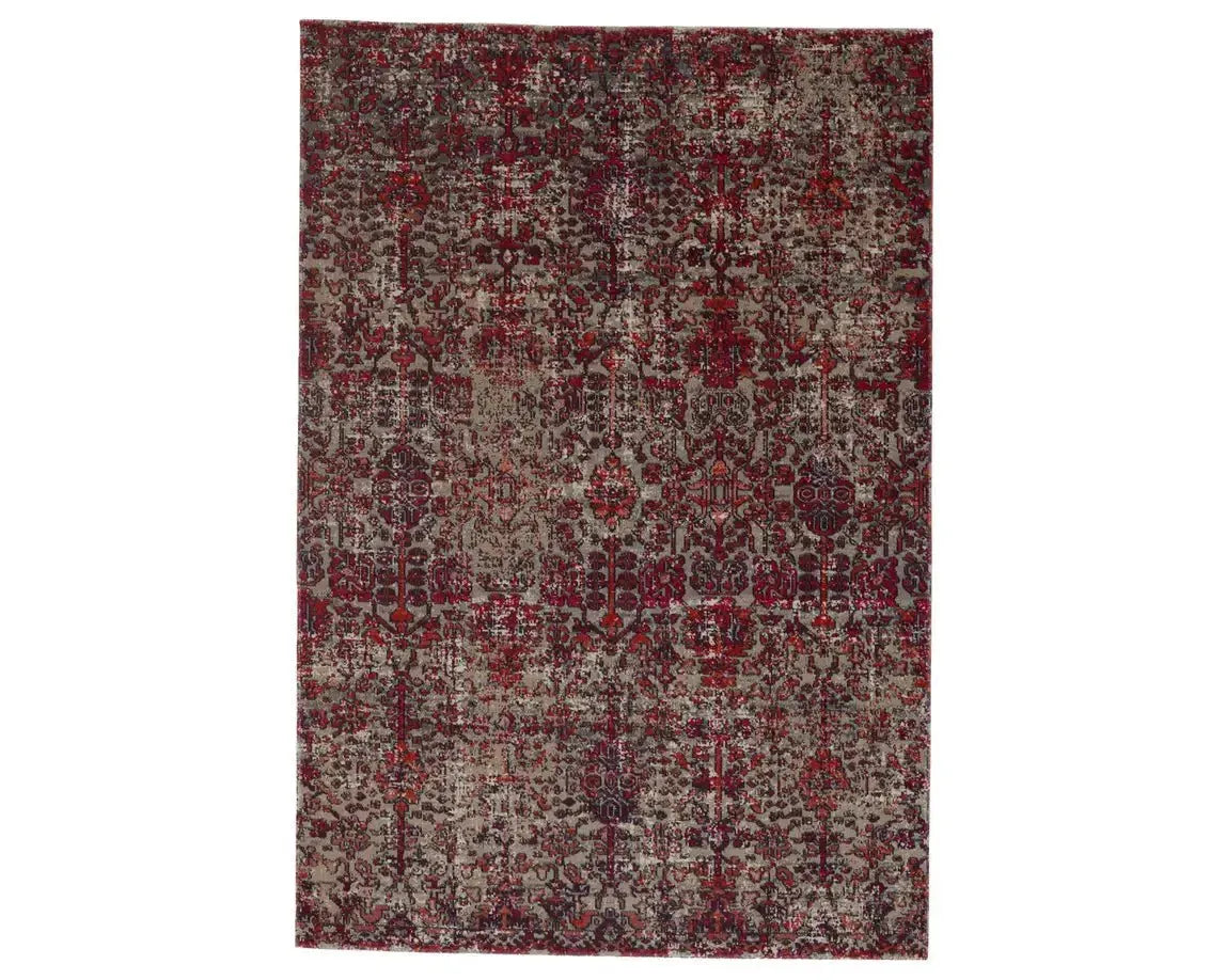 Polaris POL36 Vivid Red/Earthy Tones Rug