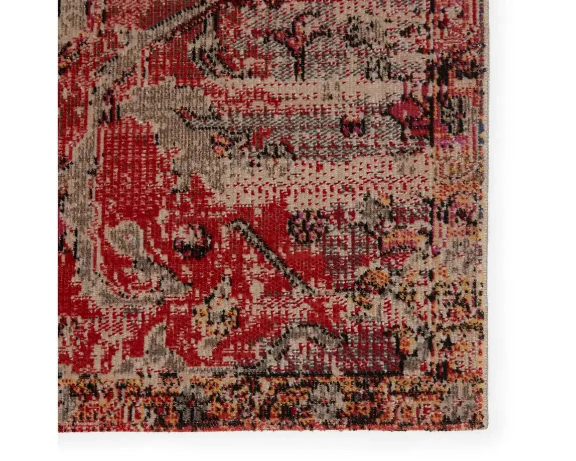 Polaris POL37 Bright Red/Yellow Rug
