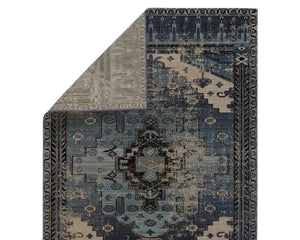 Polaris POL39 Grey/Blue Rug