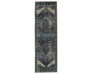 Polaris POL39 Grey/Blue Rug