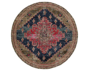Polaris POL44 Bright Pink/Deep Blue Rug